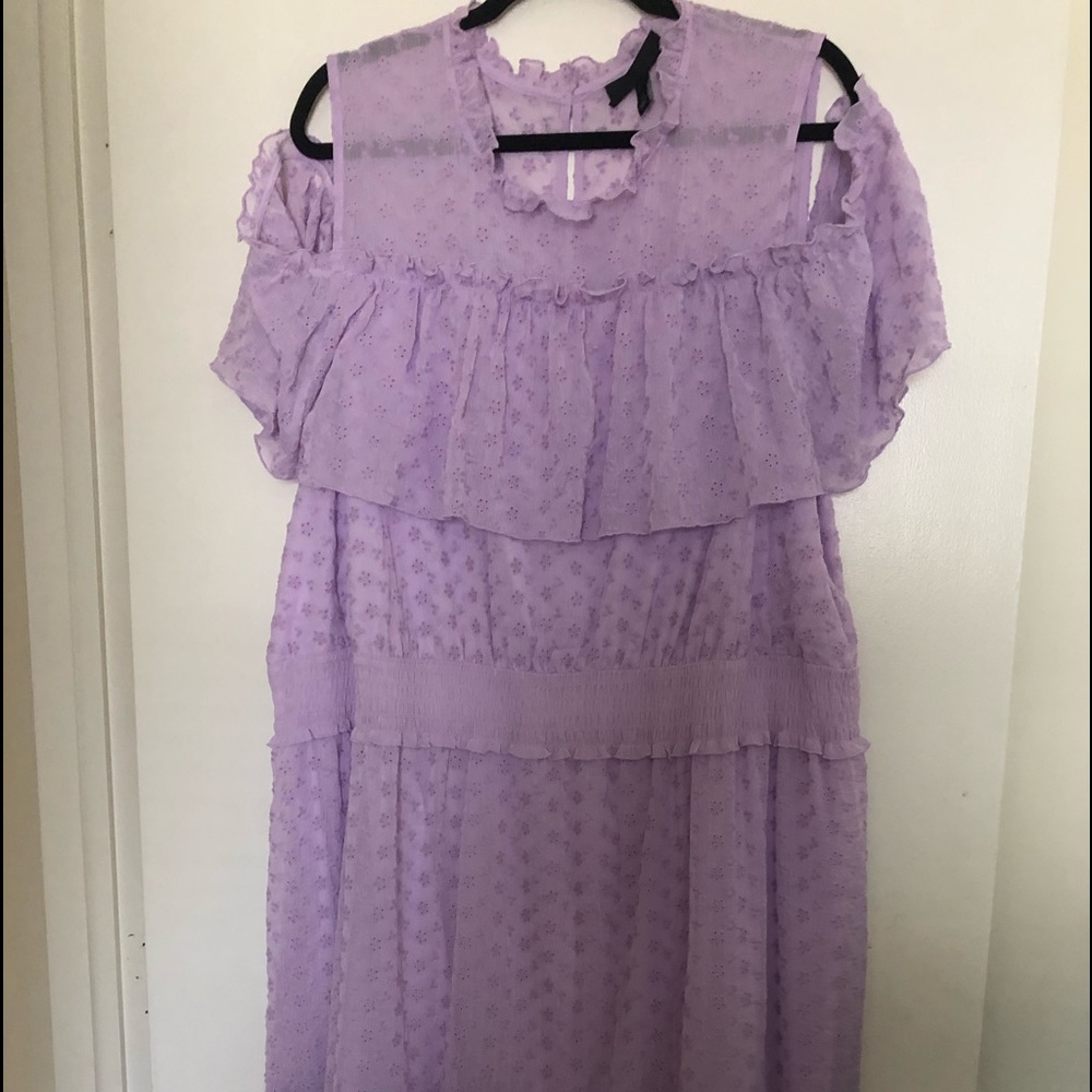Lane Bryant cold shoulder dress.